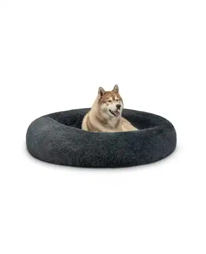 Hundebett für große Hunde Lionto rundes Hundekissen 4XL