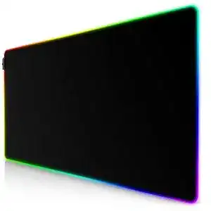 Csl-Computer Titanwolf XXL Mauspad mit RGB Beleuchtung und Gummierter Unterseite