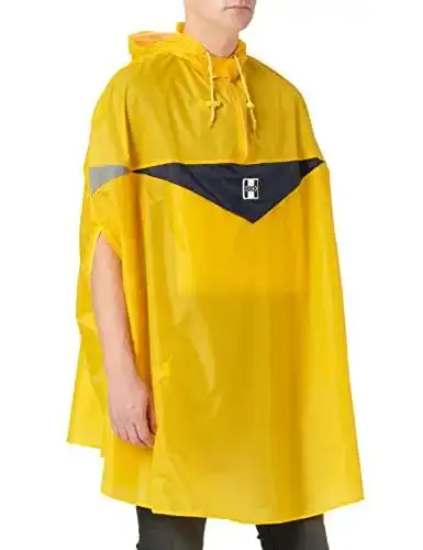 Hock Regenponcho für Erwachsene in Gelb, Größe XL