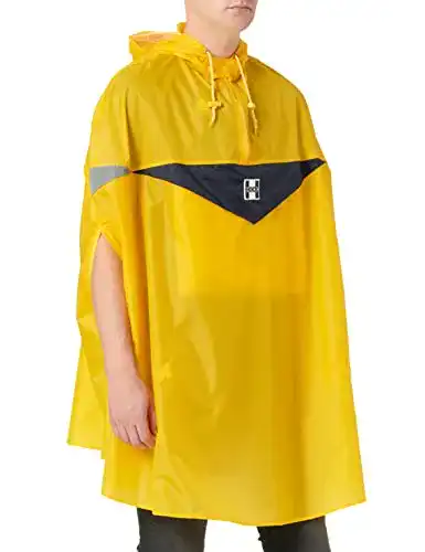Hock Regenponcho für Erwachsene in Gelb, Größe XL