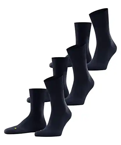 Falke Unisex Socken Run 3er Pack aus Baumwolle in Marineblau
