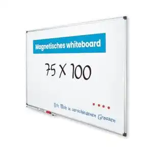 Vivol Eco Whiteboard 75×100 cm mit Aluminiumrahmen