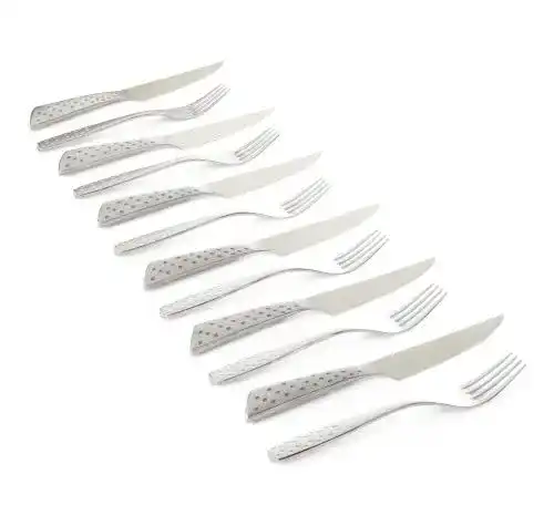 Steakbesteck Weber Deluxe Steak-Set 6-teilig aus Edelstahl