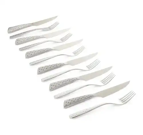 Steakbesteck Weber Deluxe Steak-Set 6-teilig aus Edelstahl