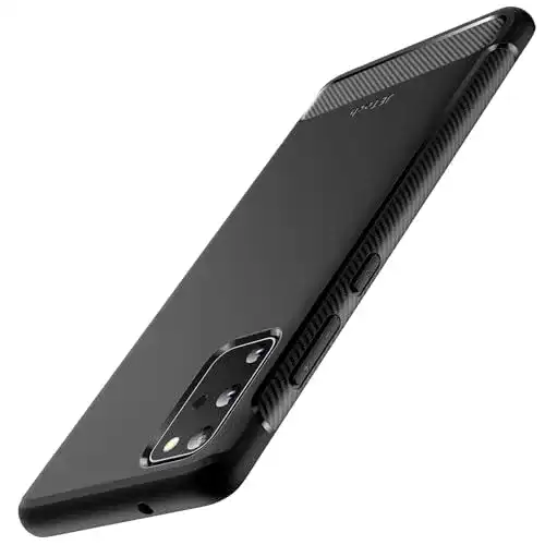 Dünne Samsung Galaxy S20 Hülle von JETech mit Kohlefaser Design