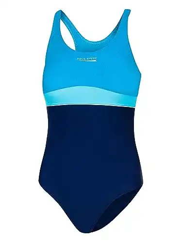 Badeanzug für Mädchen von Aqua Speed für Wettkampf 11-12 Jahre