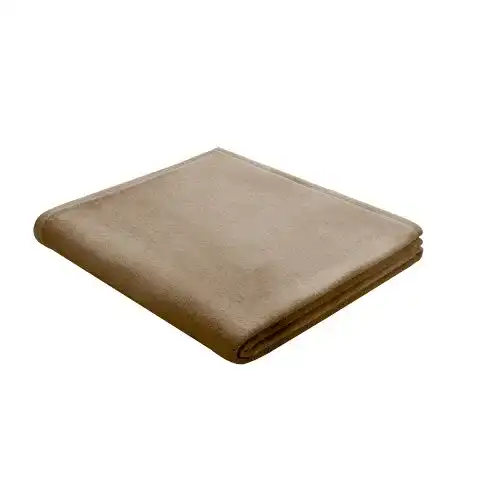 Kuscheldecke Biederlack aus 100 % Baumwolle in Schoko, 150 x 200 cm
