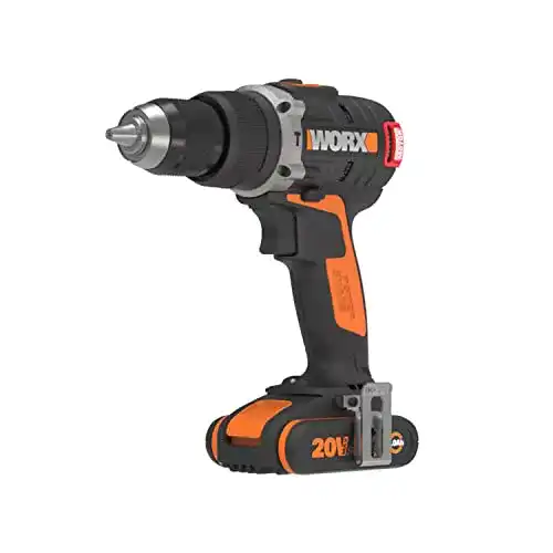 Worx WX373 Akkuschrauber Set mit bürstenlosem Motor und Schlagfunktion