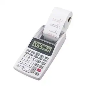 Sharp Druckender Mini-Tischrechner EL-1611V mit 12-stelligem Display