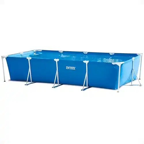 Intex Rectangular Frame Pool – Aufstellpool für Garten 450 x 220 x 84 cm