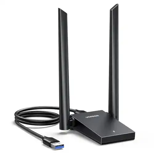 Ugreen AX1800 USB WLAN Stick Adapter mit Antenne für WiFi 6