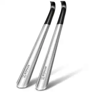 Schuhlöffel Zomake aus Metall 42 cm, 2er Set – Praktischer Schuhanzieher