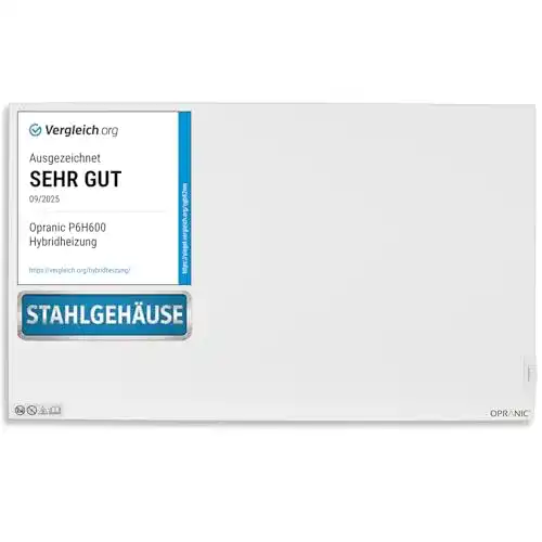 OPRANIC Hybridheizung mit Infrarot und Konvektor für effizientes Heizen