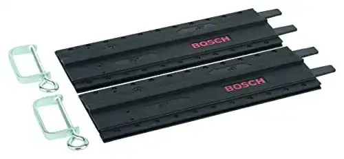 Bosch DIY Kreissäge-Führungsschiene Kunststoff 2x 350 mm mit Schraubzwingen