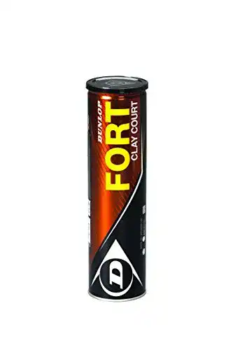 Dunlop Tennisbälle Fort Clay Court 4er Pack, Gelb