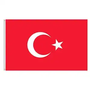 Türkische Flagge 150×240 cm aus Polyester mit Messingösen