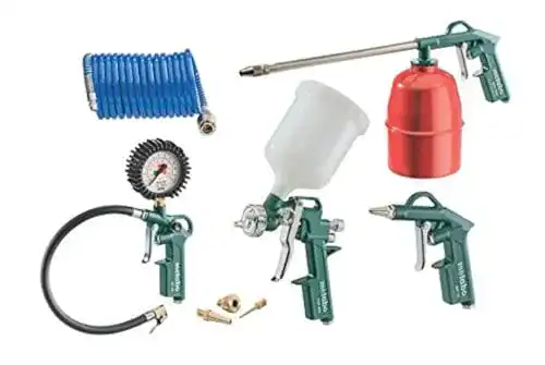 Druckluft-Set Metabo LPZ 7 – Werkzeugset mit Blaspistole und Sprühpistole