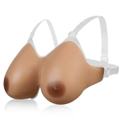 Brustprothese Vollence B Cup Silikon mit Riemen für Mastektomie und Transgender