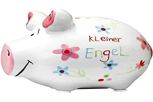 Sparschwein KCG 101021 aus Keramik – Engel Design, 12,5cm x 9cm