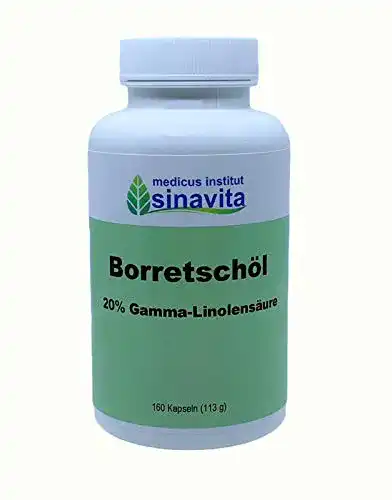Borretschöl Kapseln von Medicus Institut Sinavita – 20% Gamma-Linolensäure, 160 Kapseln
