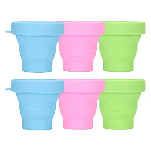 Faltbare Kaffeetasse aus Silikon im 6er Set