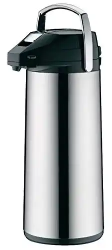 Pumpthermoskanne von alfi mit großem Fassungsvermögen
