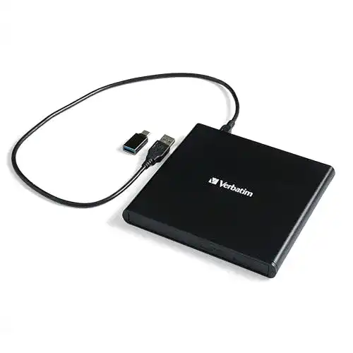 Externes DVD-Laufwerk von Verbatim Slimline CD/DVD Writer