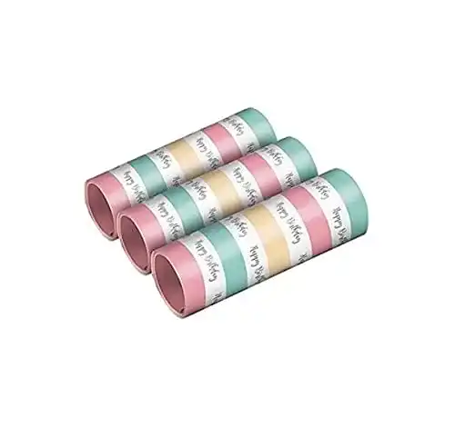 Luftschlangen von Amscan in Pastellfarben für Geburtstagsfeiern, 3 Packungen