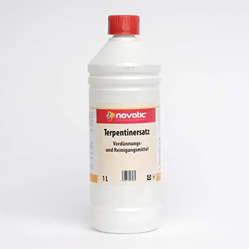 Terpentinersatz Novatic als farbloses Lösungsmittel und Pinselreiniger