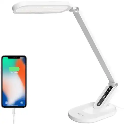 LED Tischleuchte JKSWT Schreibtischlampe für Augenpflege und Produktivität