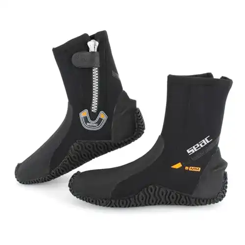 Neoprenschuhe für Herren Seac Basic HD mit 5 mm Neopren und fester Laufsohle