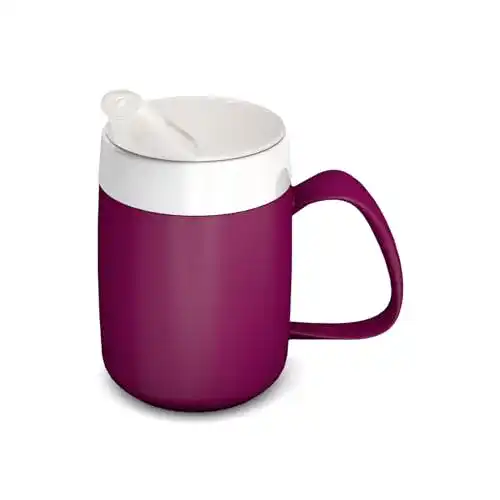 Schnabeltasse für Senioren mit Trink-Trick und Thermofunktion