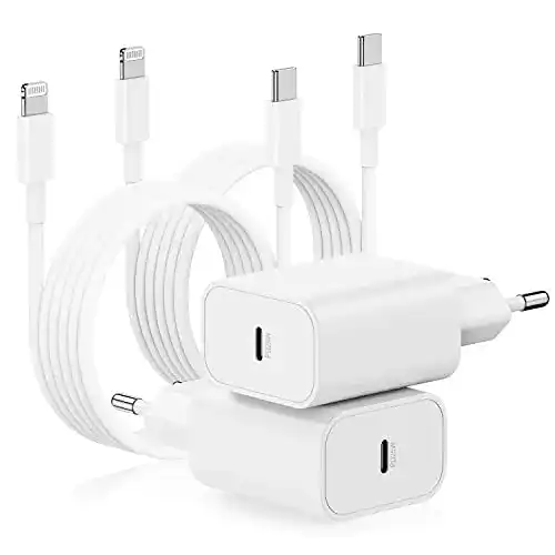 Cooncxen Ladegerät für iPhone 13 und 14 Pro mit Schnellladefunktion