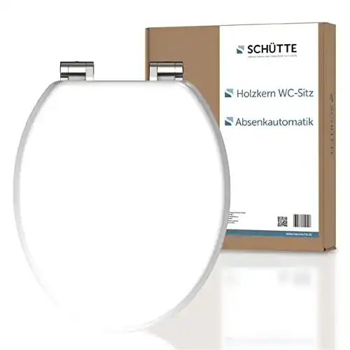 WC-Sitz mit Absenkautomatik aus Holz von Schütte