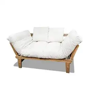 Futonsofa Futon On Line Sésamo – Natürliches weißes Sofabett