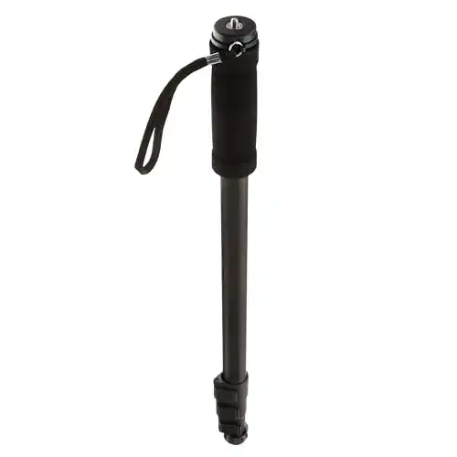 Einbeinstativ von Amazon Basics, 67 Zoll, Schwarz, für Kameras bis 3 kg