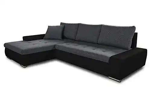 Ecksofa Faris mit Schlaffunktion und Bettkasten für zusätzlichen Stauraum
