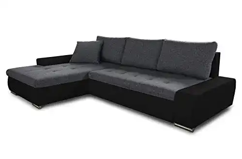 Ecksofa Faris mit Schlaffunktion und Bettkasten für zusätzlichen Stauraum