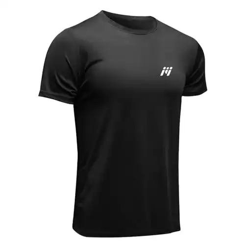 Laufshirt MEETWEE Sportshirt Herren kurzarm aus Mesh mit Funktionsmaterial