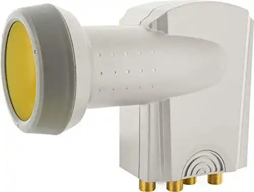 LNB Schwaiger Sun Protect – Digitales Quad LNB in hellgrau