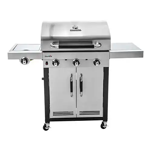 Edelstahl Gasgrill Char-Broil Advantage 345S mit 3 Brennern und Seitenbrenner