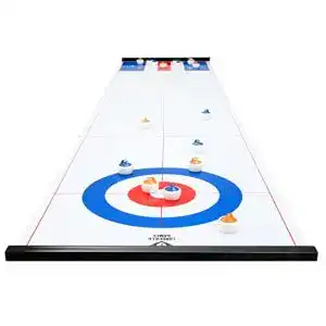 Shuffleboard Engelhart – 2 in 1 Curling- und Tischspiel – 180 cm