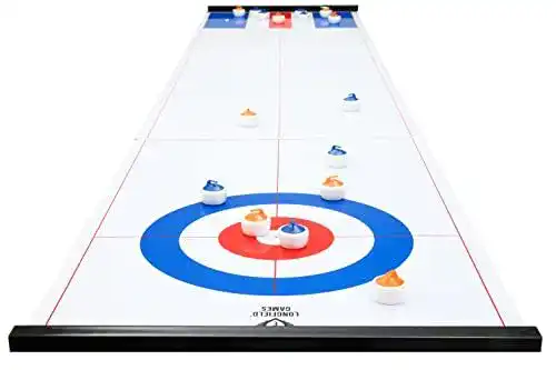 Shuffleboard Engelhart – 2 in 1 Curling- und Tischspiel – 180 cm