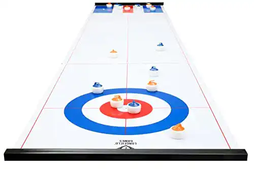 Shuffleboard Engelhart – 2 in 1 Curling- und Tischspiel – 180 cm