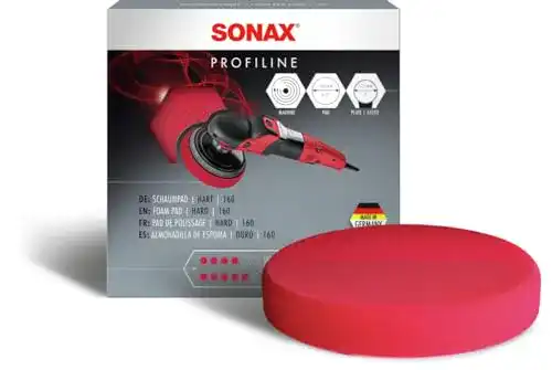 SONAX Polierschwamm SchaumPad hart 160 mm für Lackbearbeitung