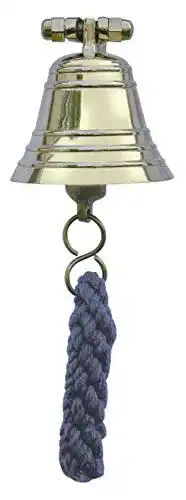 Schiffsglocke aus Messing von Nagina International, klein 5 cm