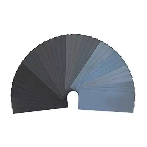 LANHU Schleifpapier Set mit 36 Blättern, Körnung 320-5000, Nass- und Trockenschliff