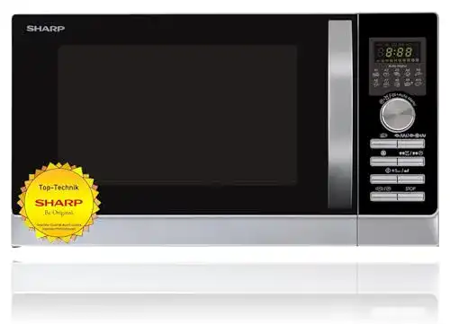 Mikrowelle 25 Liter Sharp R843INW 4-in-1 mit Heißluft und Grill