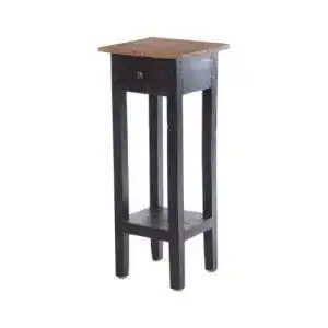 Schmaler Nachttisch im Vintage Design aus Mahagoniholz