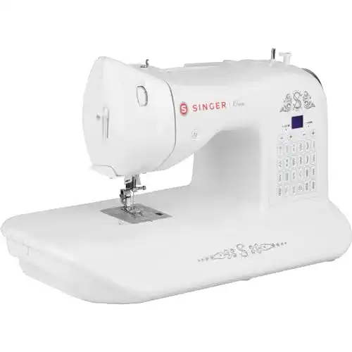 Singer One Computernähmaschine in Weiß mit 24 Nähprogrammen